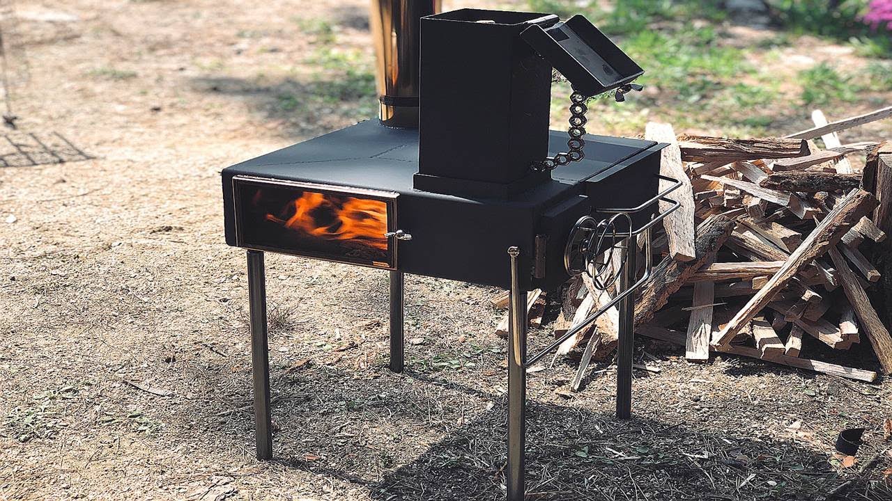 캠핑용 미니오븐로켓스토브 만들기/Making mini oven rocket stove for camping
