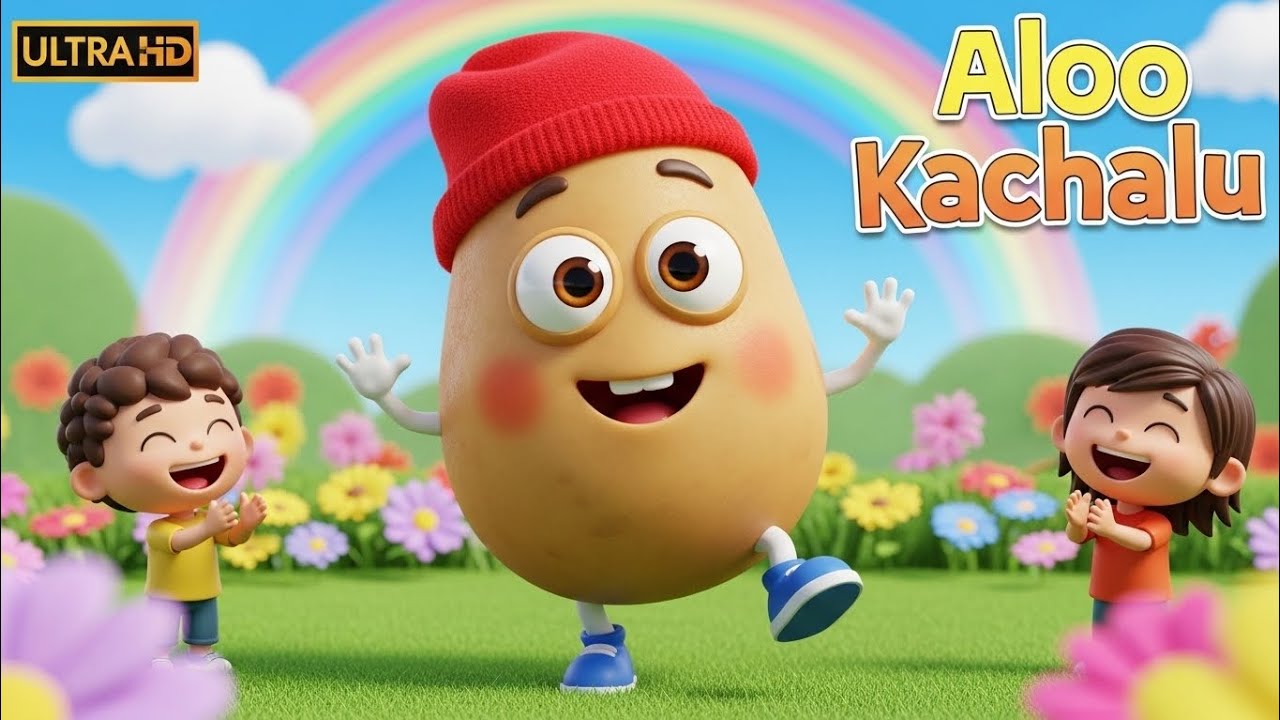 आलू कचालू Funny Cartoon Song | Kids Hindi Poem