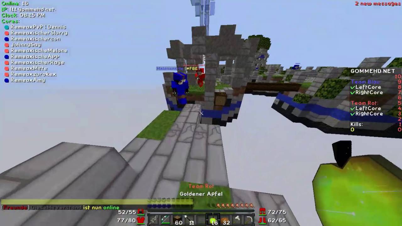 Minecraft CORES auf GommeHD | UNSER CLAN MACHT DEN RUSH!!)| GommeHD.net