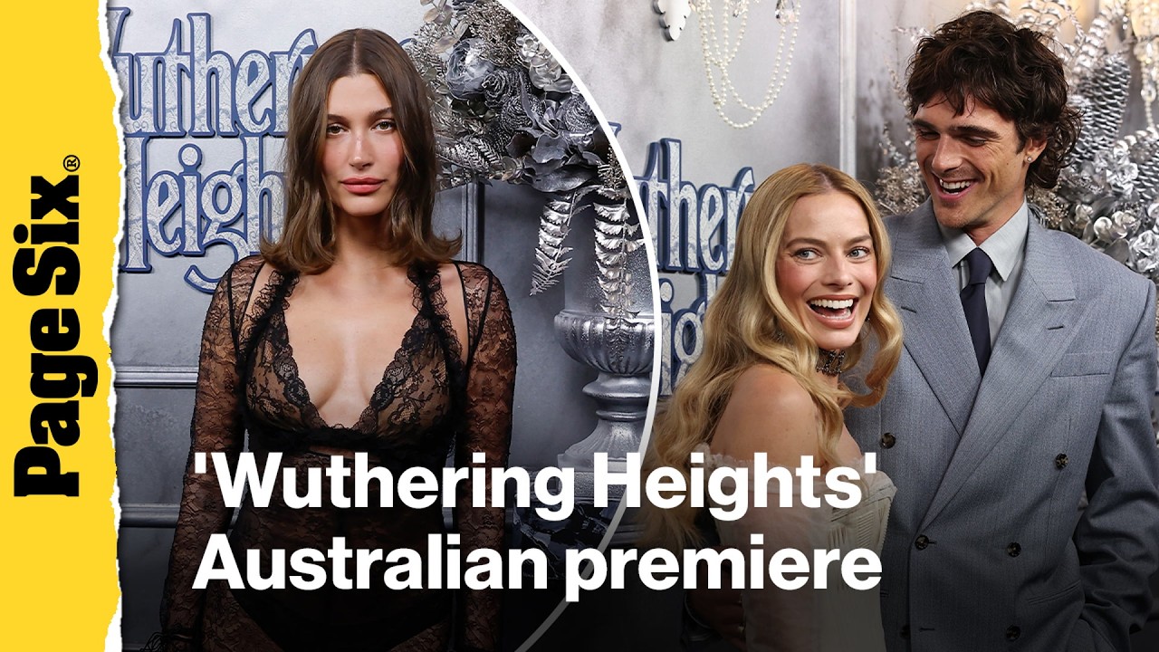 Jacob Elordi, Margot Robbie, Hailey Bieber & more attend the 'Wuthering Heights' Australian premiere
