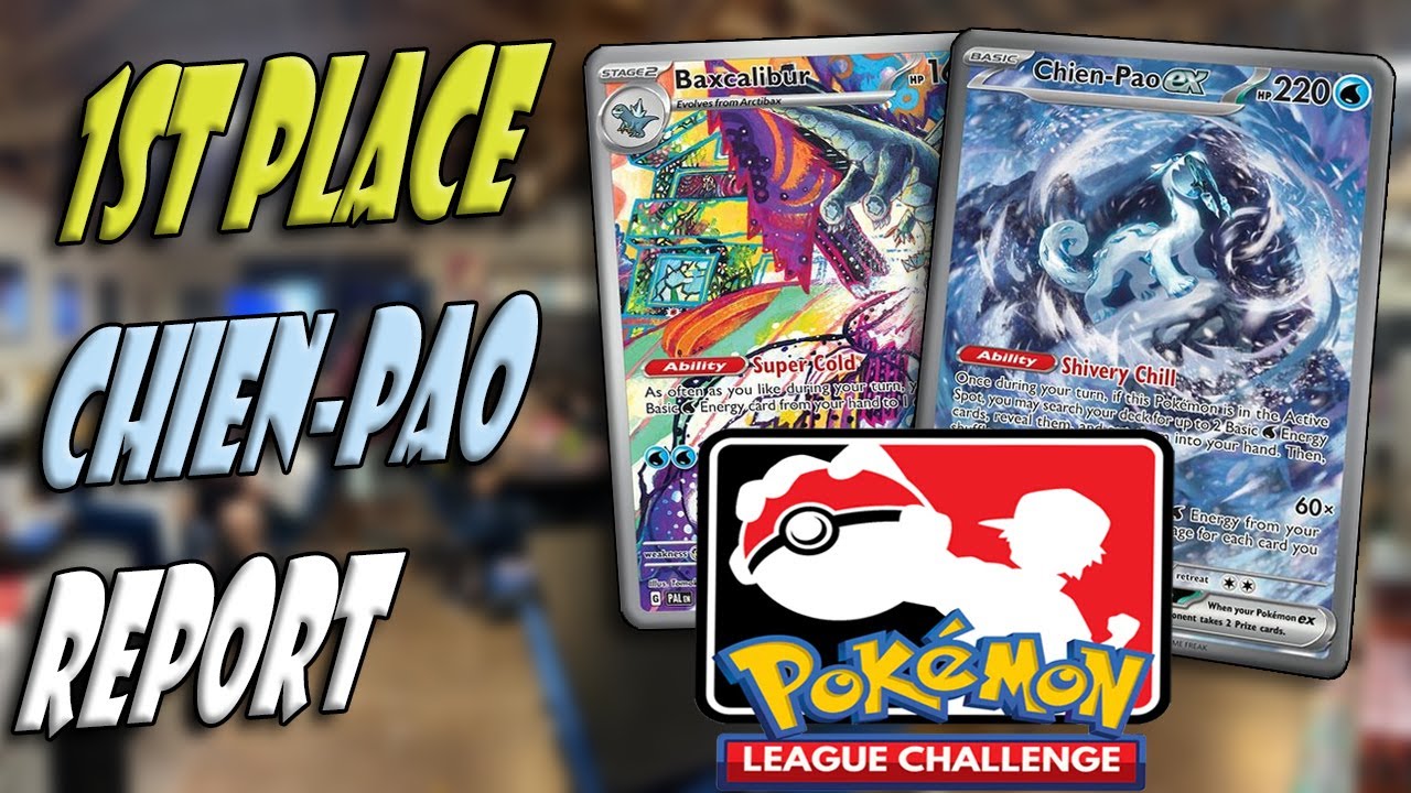 1st Place Post Rotation Pokemon TCG League Challenge Report with My Chien Pao Baxcalibur Deck!