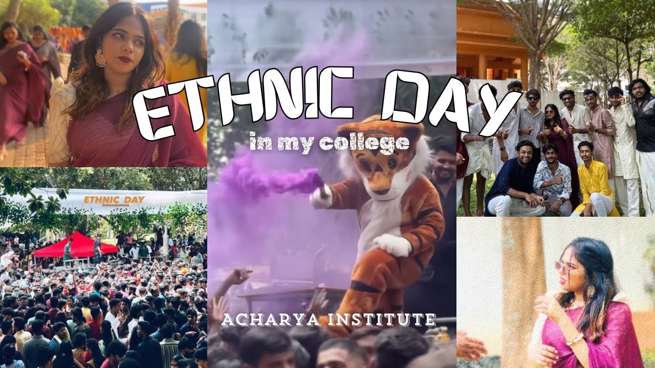 ACHARYA INSTITUTE BANGALORE | ethnic day programme..!🥁🏫💃🏻🖤 #collegediary #fypシ #viralvlog #banglore