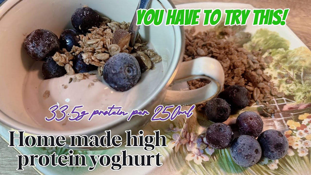 HIGH protein chocolate yoghurt!