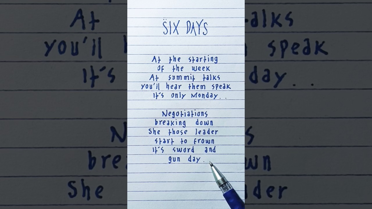 Six Days (Remix) &middot; DJ Shadow &middot; Lyrics