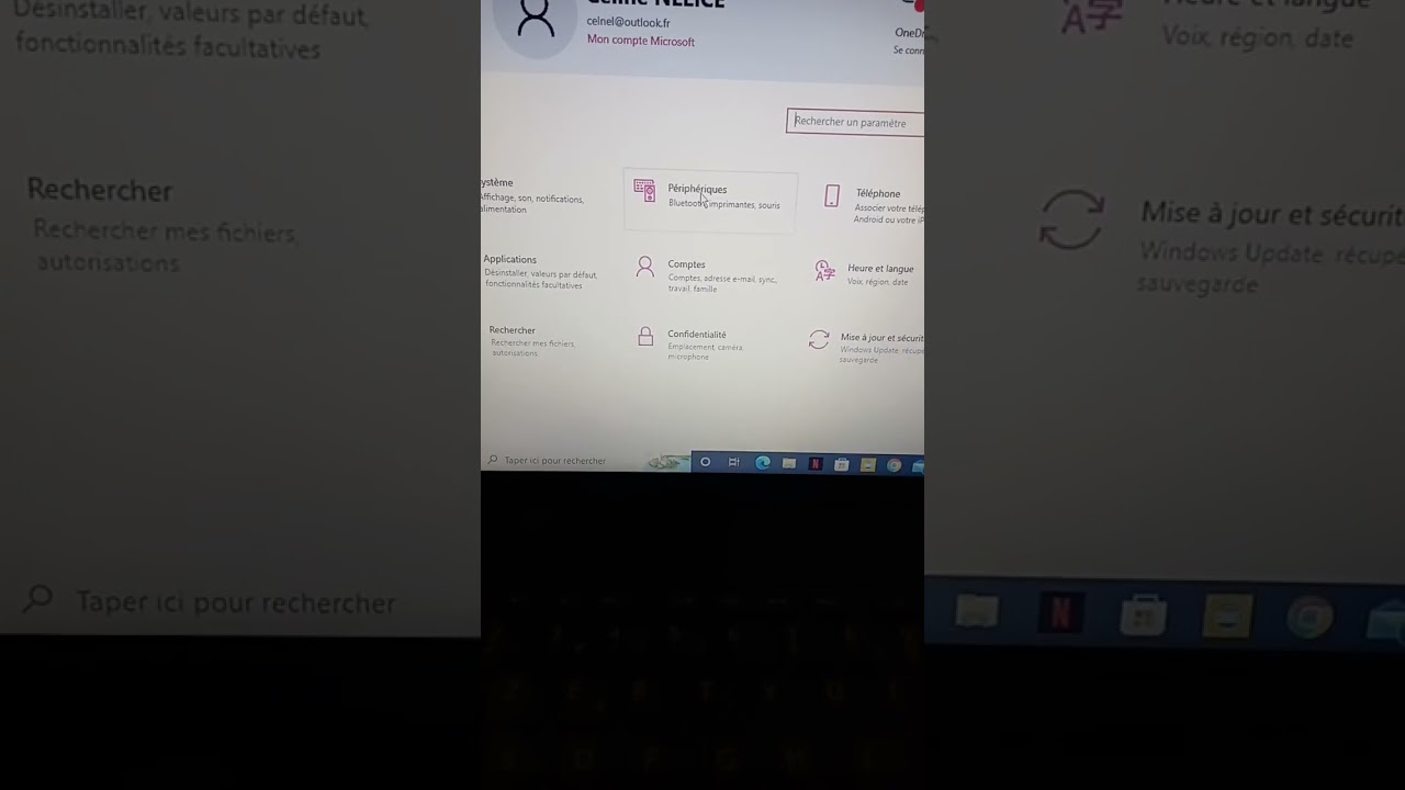 Activer le pav&eacute; tactile souris Windows 10