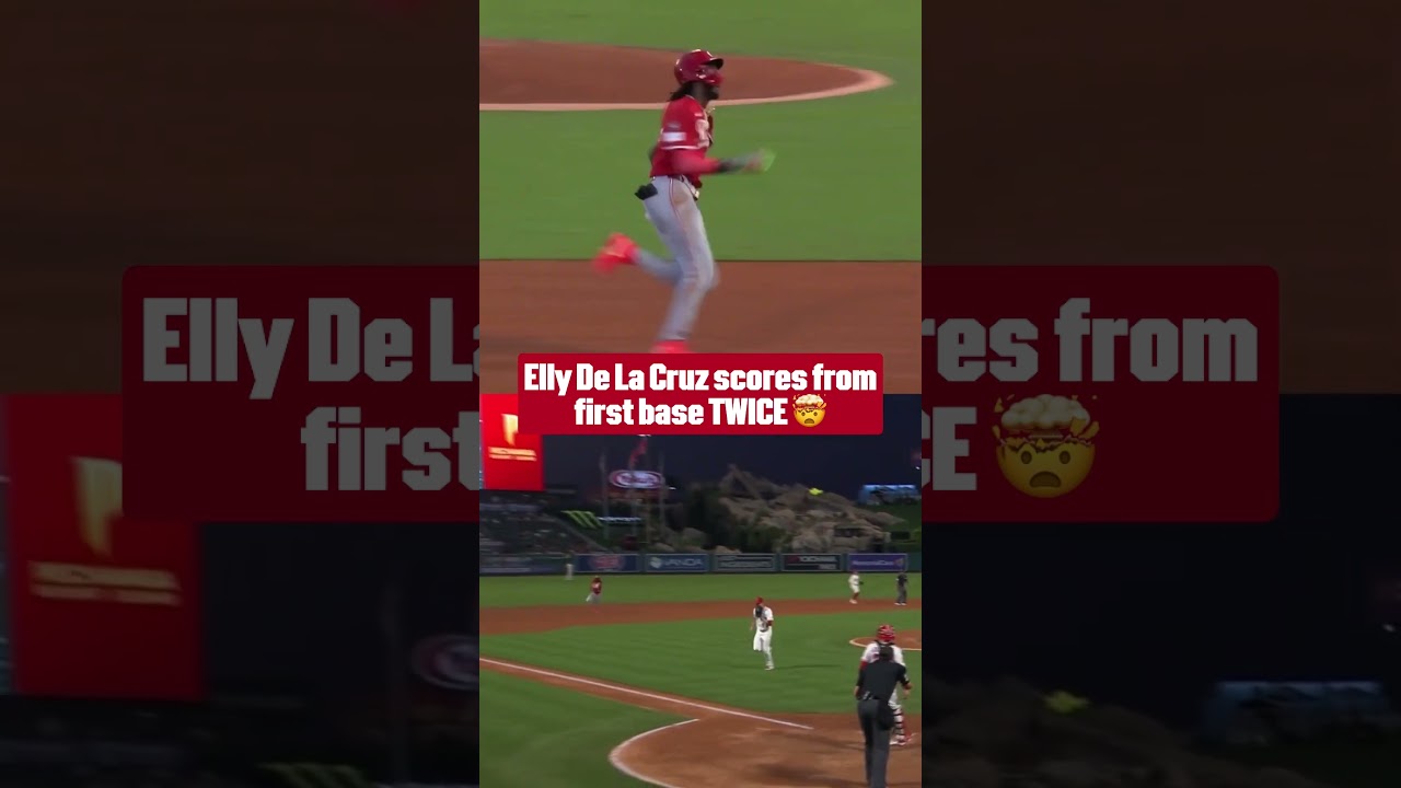 This isn't a replay 😮 Elly De La Cruz scored from first TWICE!