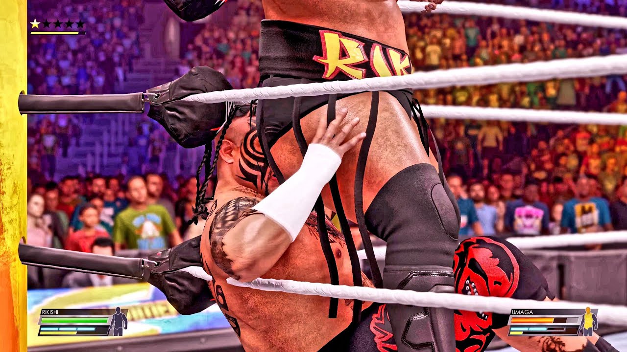 WWE 2K22 (Rikishi vs Umaga)  BANZAI PACK DLC 4K HDR Gameplay - Legend Difficulty