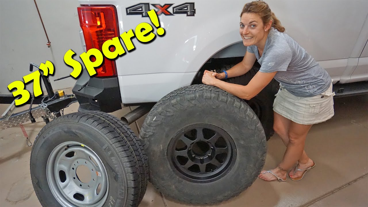 Will a full size 37” Spare Tire Fit?  2017-2020+ Ford F250 Trucks! - Super Duty Build | Part 6