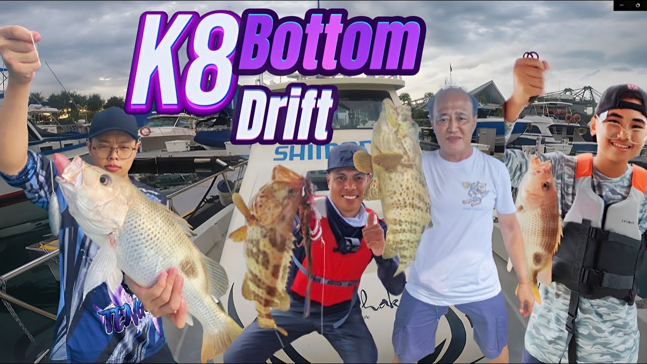 Rainy Day Fishing Escape on Singapore's Southern Islands | K8 Conquest Boat | Singapore Boat Fishing
