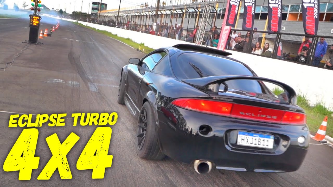 A PRIMEIRA VEZ COM A ECLIPSE TURBO 4X4 NA PISTA 😱 intimei o golf gti 🙈