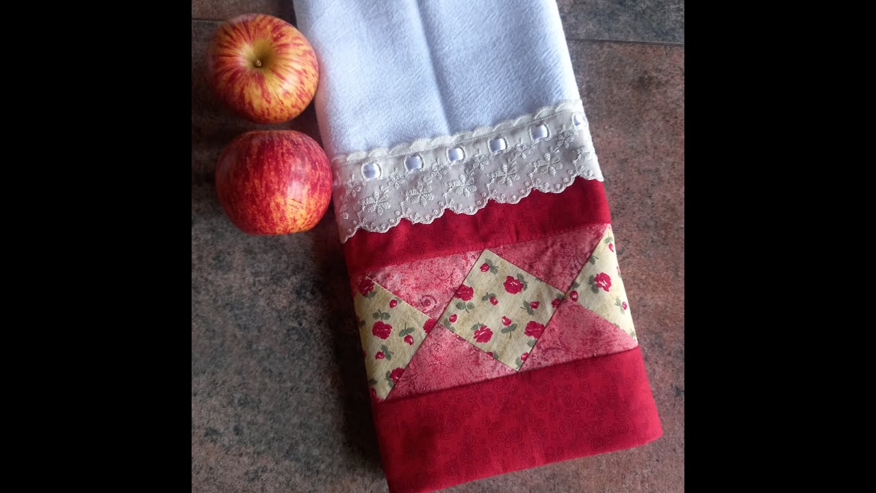 Pano de Prato com Barrado em Patchwork