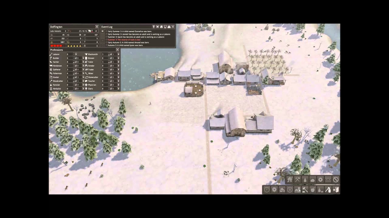 ASMR: Playing Banished (chewing gum/whispering)