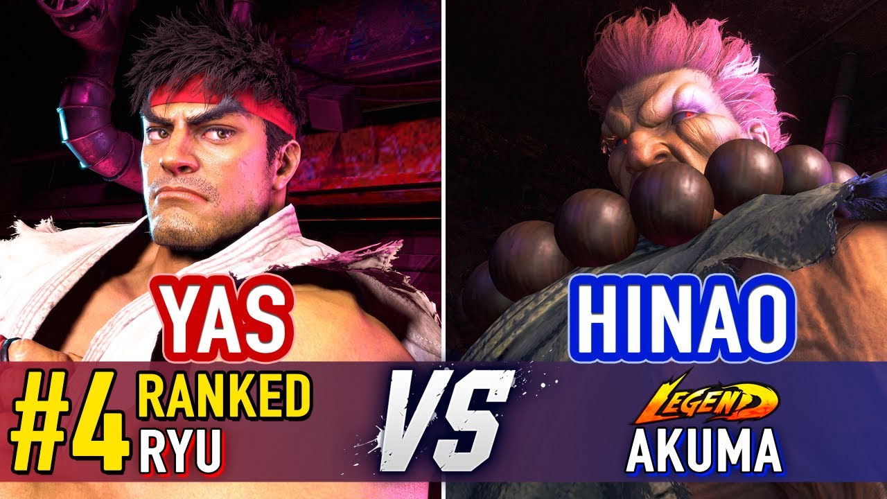 SF6 🤜 YAS (#4 Ranked Ryu) vs Hinao (Akuma) 🤛 SF6 High Level Gameplay