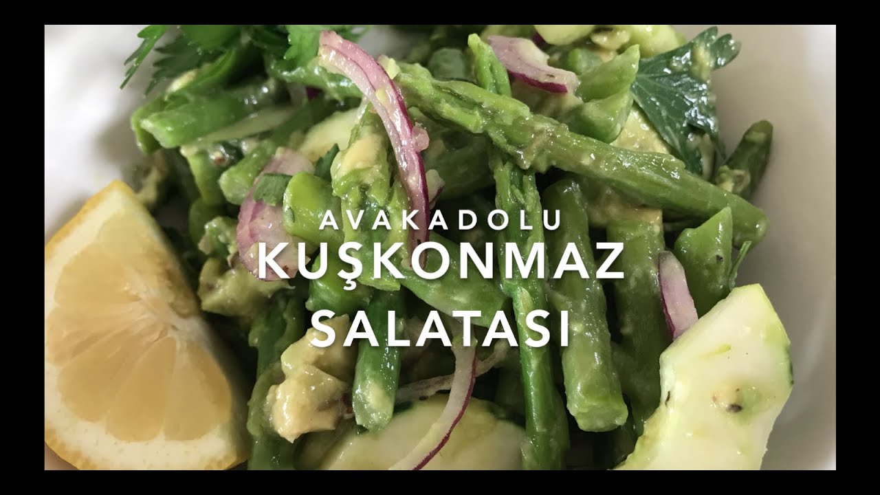 Avakadolu Kuşkonmaz Salatası-Folik Asit, Omega-3, Mineraller, C vitamin Kaynağı- Yemek gibi Salata!