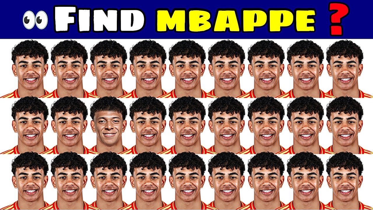 👀 See ! Can You Find Kylian Mbappe ? Spot The Difference Quiz ? ⚽ Football Quiz 2025