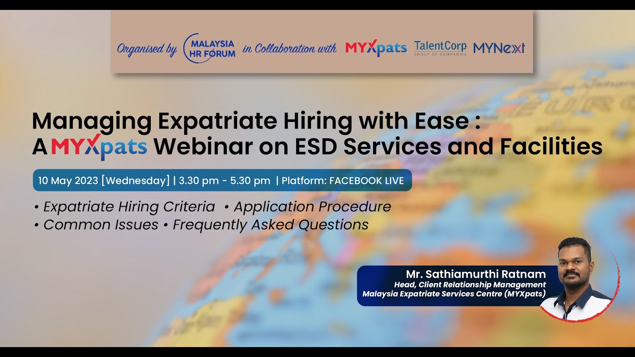 Webinar : Managing Expatriates with Ease: A MYXpats Webinar on ESD Services