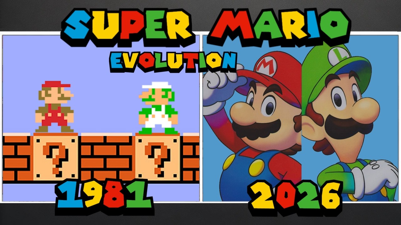 Evolution of Mario Games 1981 - 2026 | All Mario Games from Donkey Kong to Tennis Fever