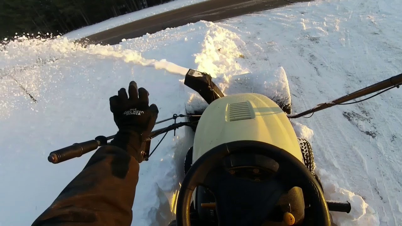 Snowblowing with a 2007 Cub Cadet LT1024