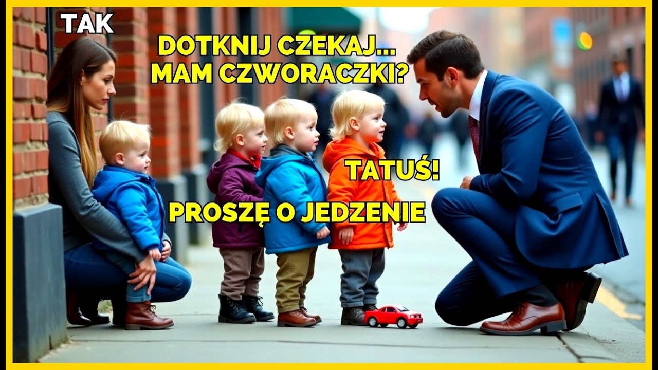 CEO porzuca ciężarną żonę — 6 lat później widzi ją żebrzącą z czworaczkami, które są jego kopiami!