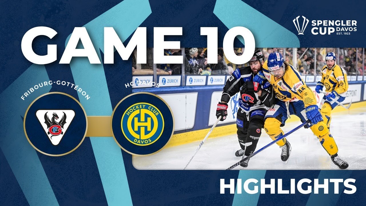 Highlights | Fribourg-Gott&eacute;ron vs. HC Davos | Spengler Cup Davos 2024