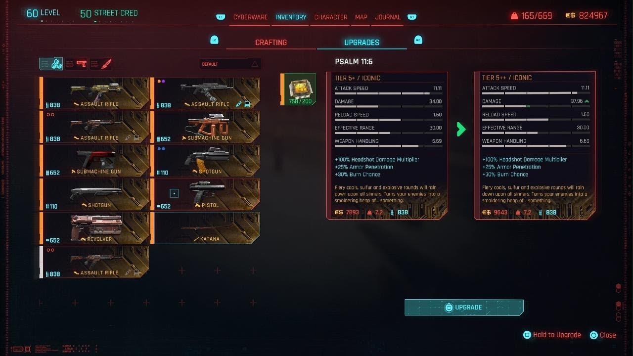 Cyberpunk 2077 Weird stupid Glitch with Psalm assault rifle I guess