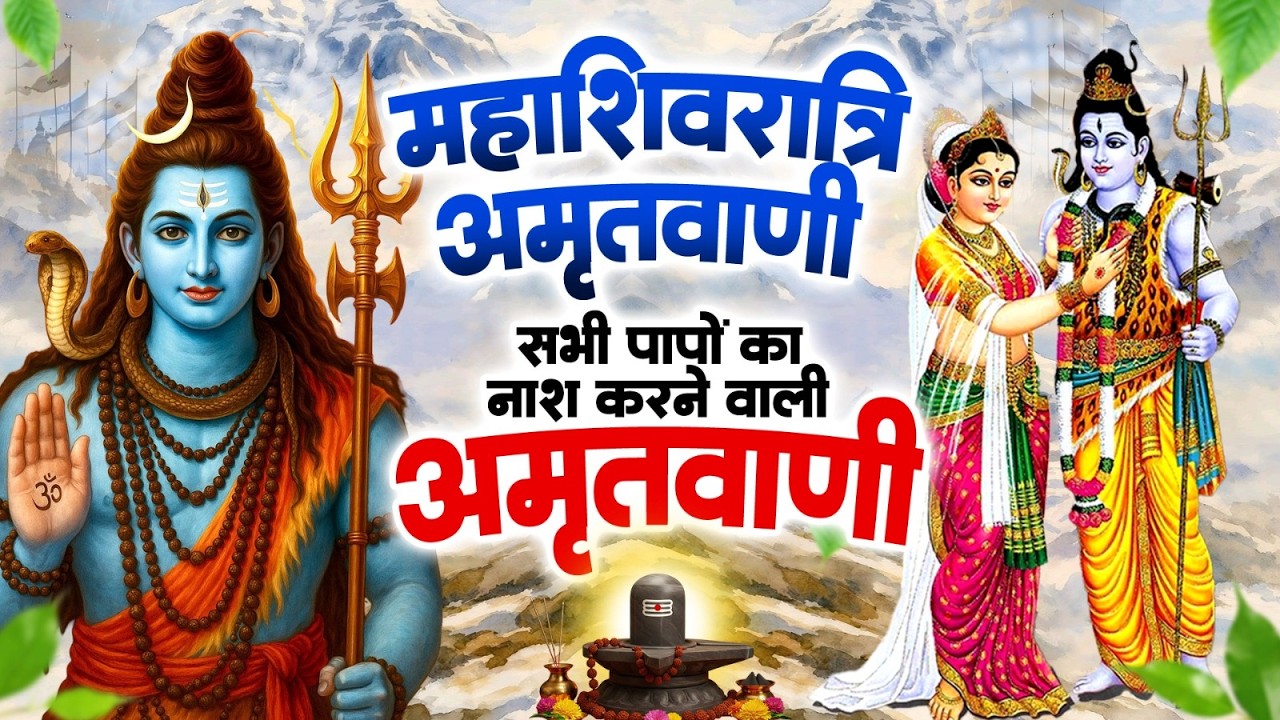 महाशिवरात्रि के दिन हर घर में सुनी जाती हैं यह चमत्कारी शिव अमृतवाणी~Shiv Amritwani~#mahashivratri