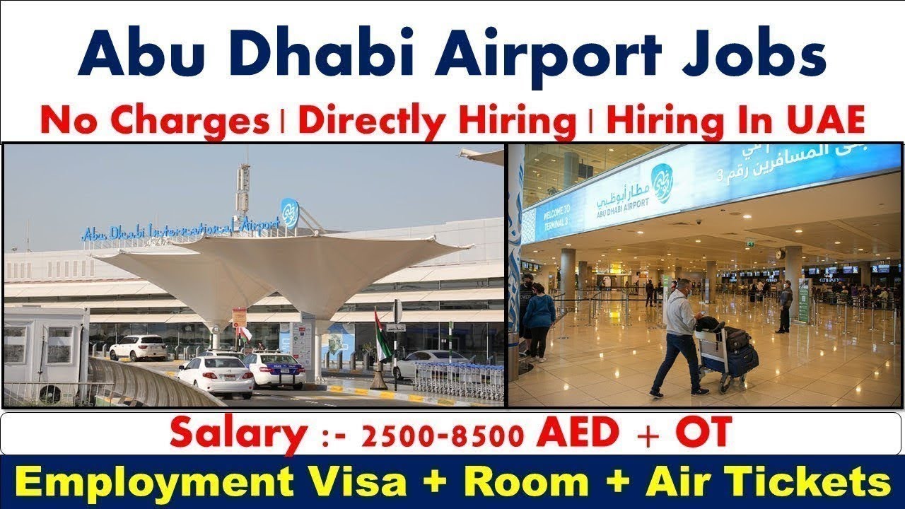 Abu Dhabi Airport Hiring Staff Now In Abu Dhabi With Visa + Room | Etihad Airways Jobs