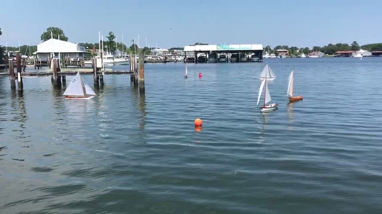 Slow motion Skipjack race