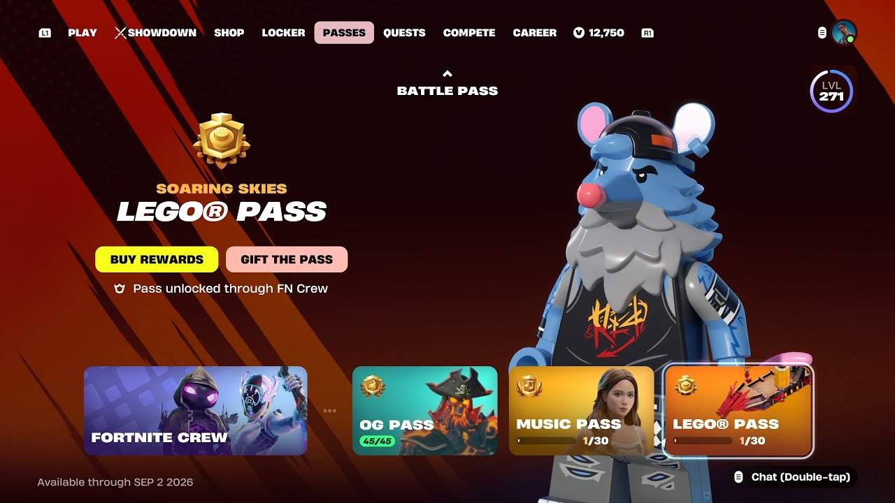 Новый боевой пропуск LEGO в Fortnite