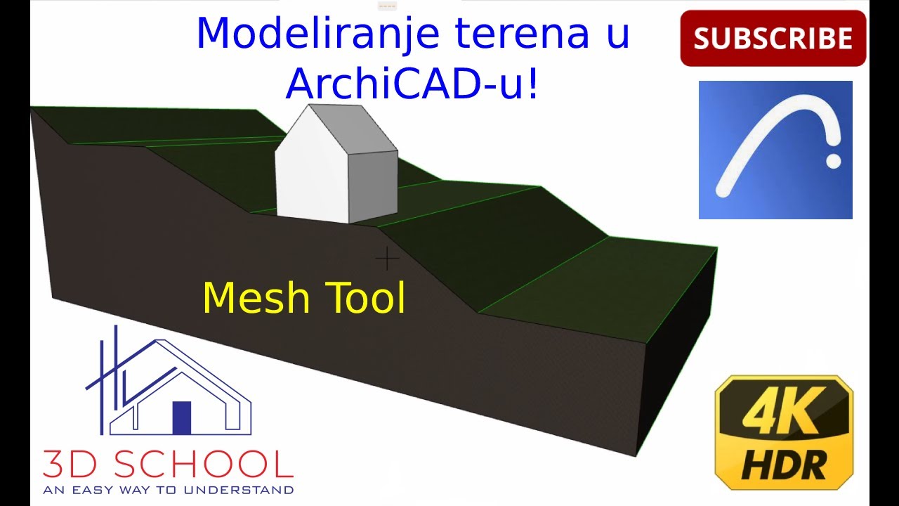 Modeliranje / konstruisanje terena u ArchiCAD-u! MESH TOOL
