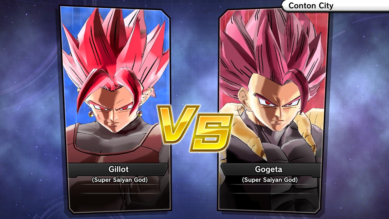 Xenoverse 2 - Requested match (PC): Gibrotto Super Saiyan God vs Gogeta TP Super Saiyan God