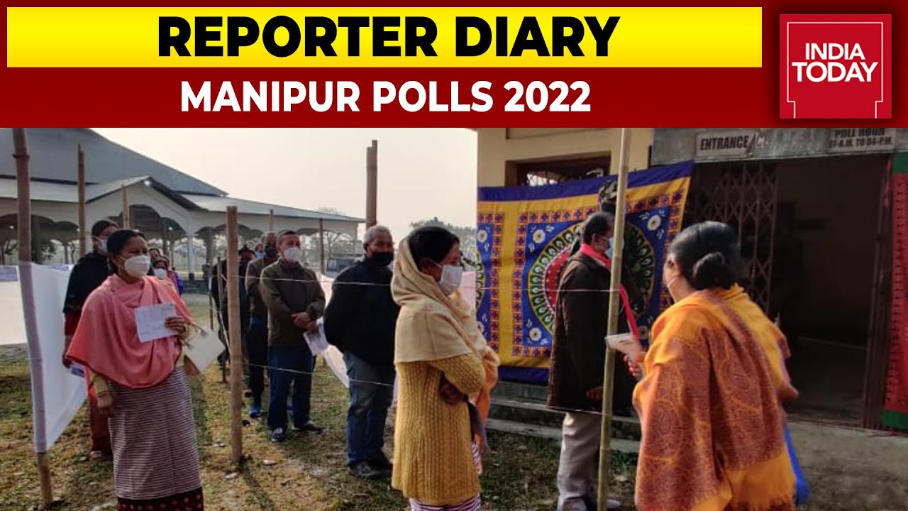 Long Queue Of Voters At Polling Booth In Wangkhei Constituency | Reporter Diary