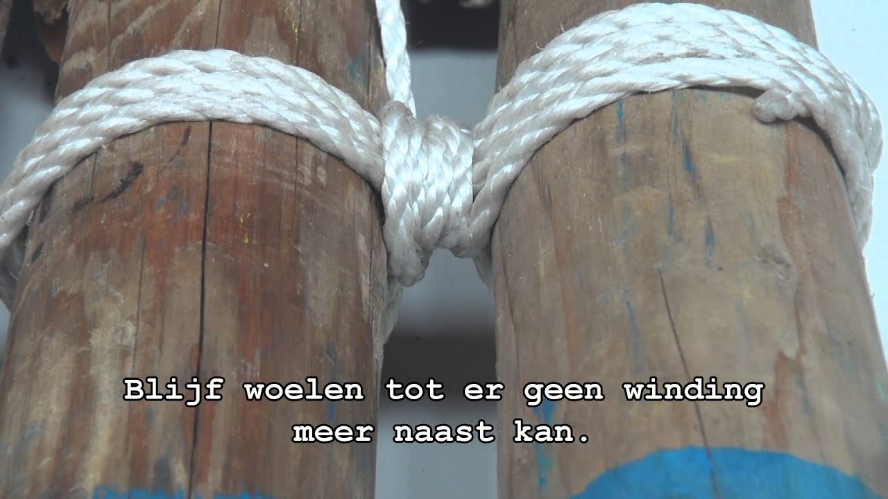 Driepikkel sjorren en rechtzetten