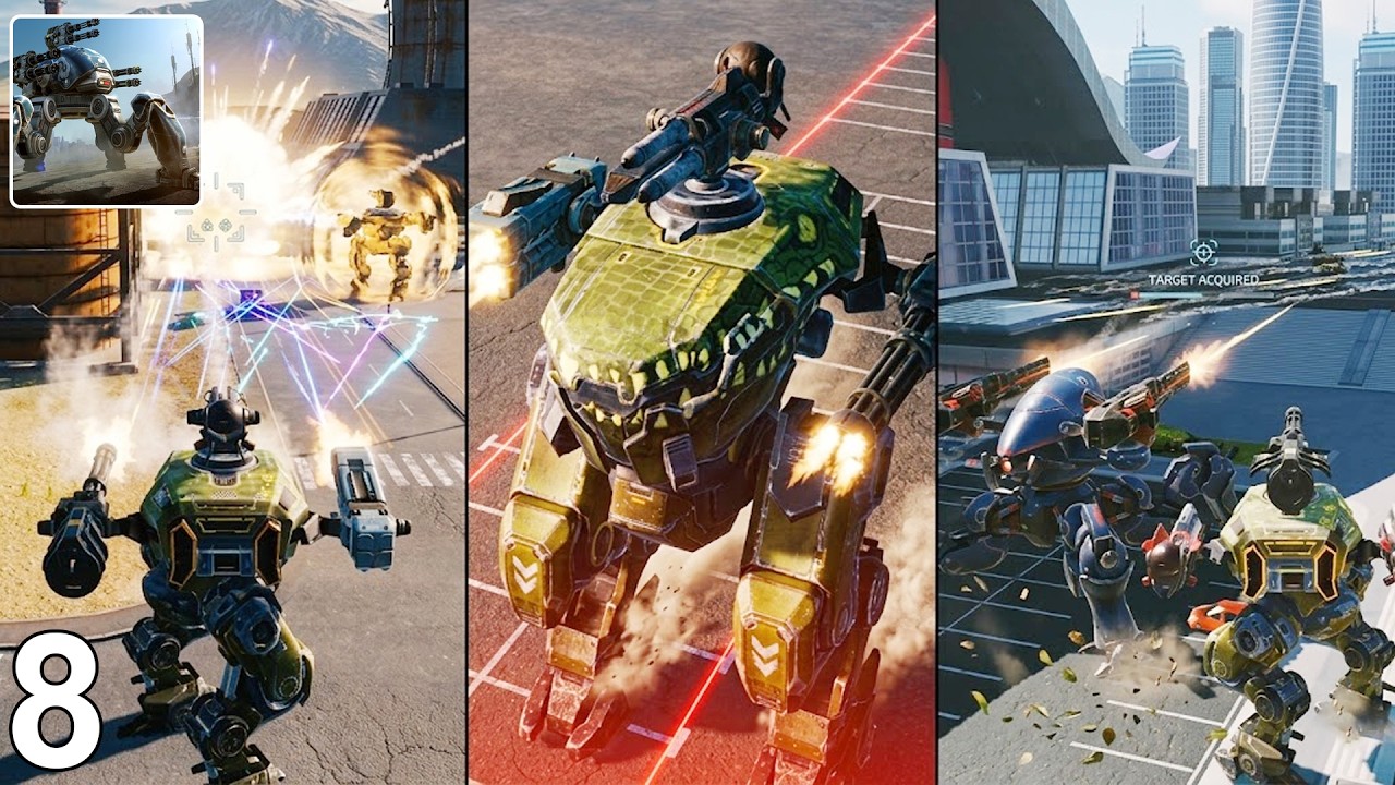 CHAOS ON BATTLEFIELD! GEPARD DUAL GUIDED MISSILE LAUNCHER BUILD | War Robots Part 8 Gameplay