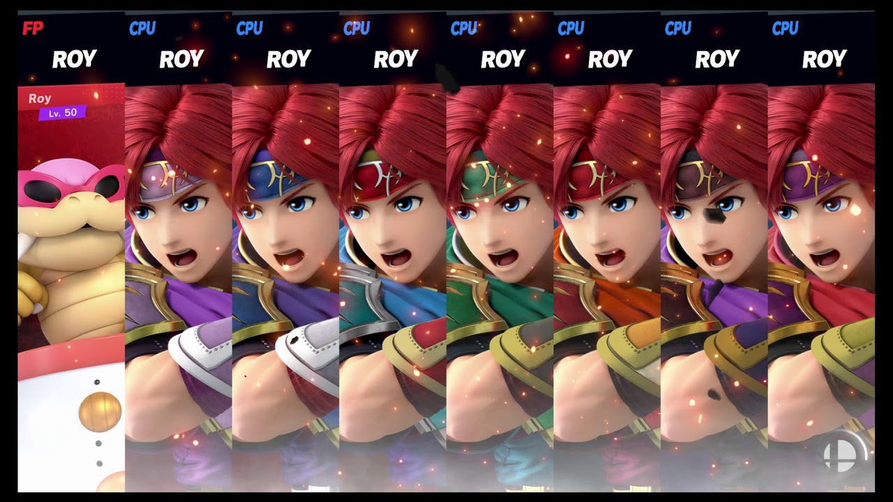 Super Smash Bros Ultimate Amiibo Fights   Request #8472 Roy vs Roy army