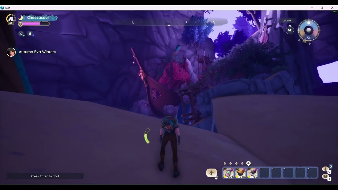 Getting to secret fishing area - out of bounds in Elderwood in Palia