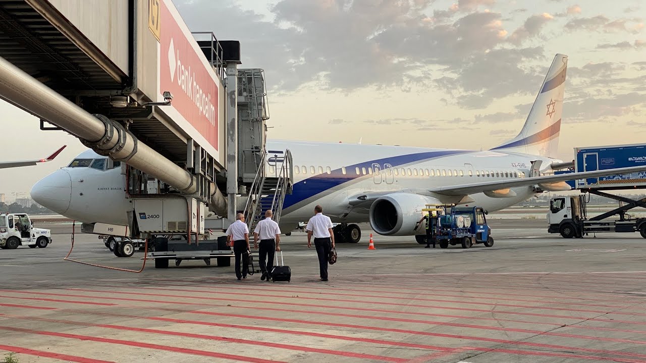 Полёт на Бойнге 737-900ER авиакомпаний Эль-Аль (ELAL) - TLV-MXP LY381 в Милан (Включите субтитры)