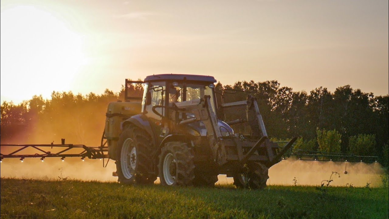 Klimatyczne Opryski 2024 Przy Zachodzie Słońca! New Holland TD5050