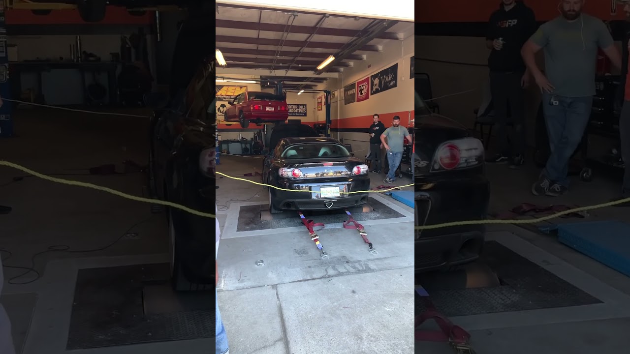 2005 RX-8 Stock, Racing Beat Midpipe, HKS Hi-Power Dyno Pull