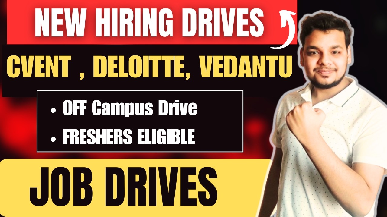 Cvent, Deloitte, Vedantu Off Campus Drive | 2026, 2025 Batch Hiring | Latest Fresher Jobs