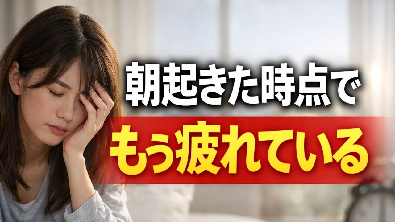 朝起きた時点でもう疲れている人へ～ちゃんと寝たのに疲れる本当の理由です