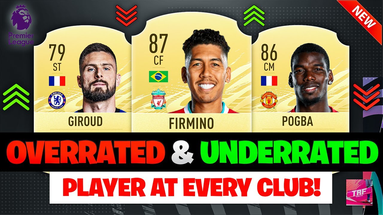 The most OVERRATED and UNDERRATED players at every premier league clubs !