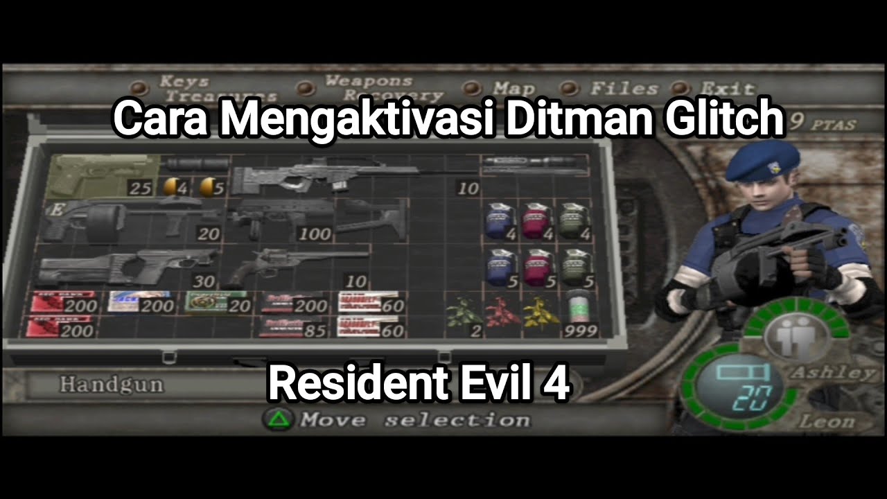 Tutorial Cara Mengaktivasi Ditman Glitch | Resident Evil 4 (Glitch Dari Senjata Striker)