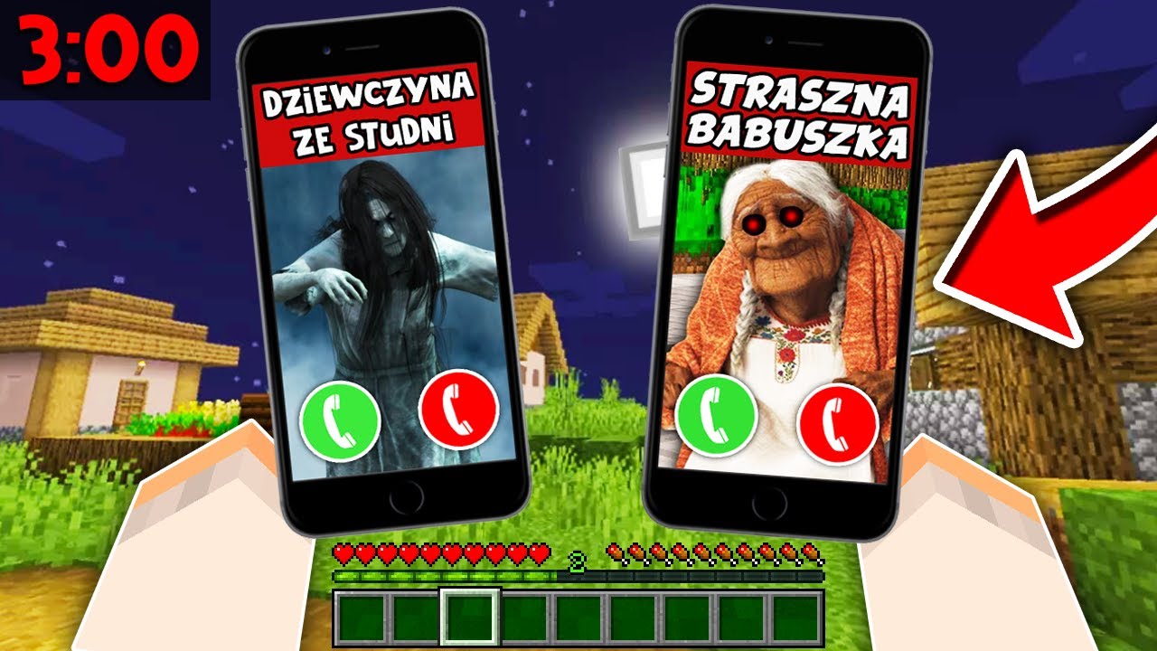 STRASZNE POSTACIE DZWONIĄ DO MNIE O 3:00 W MINECRAFT?! GPLAY & LAKI