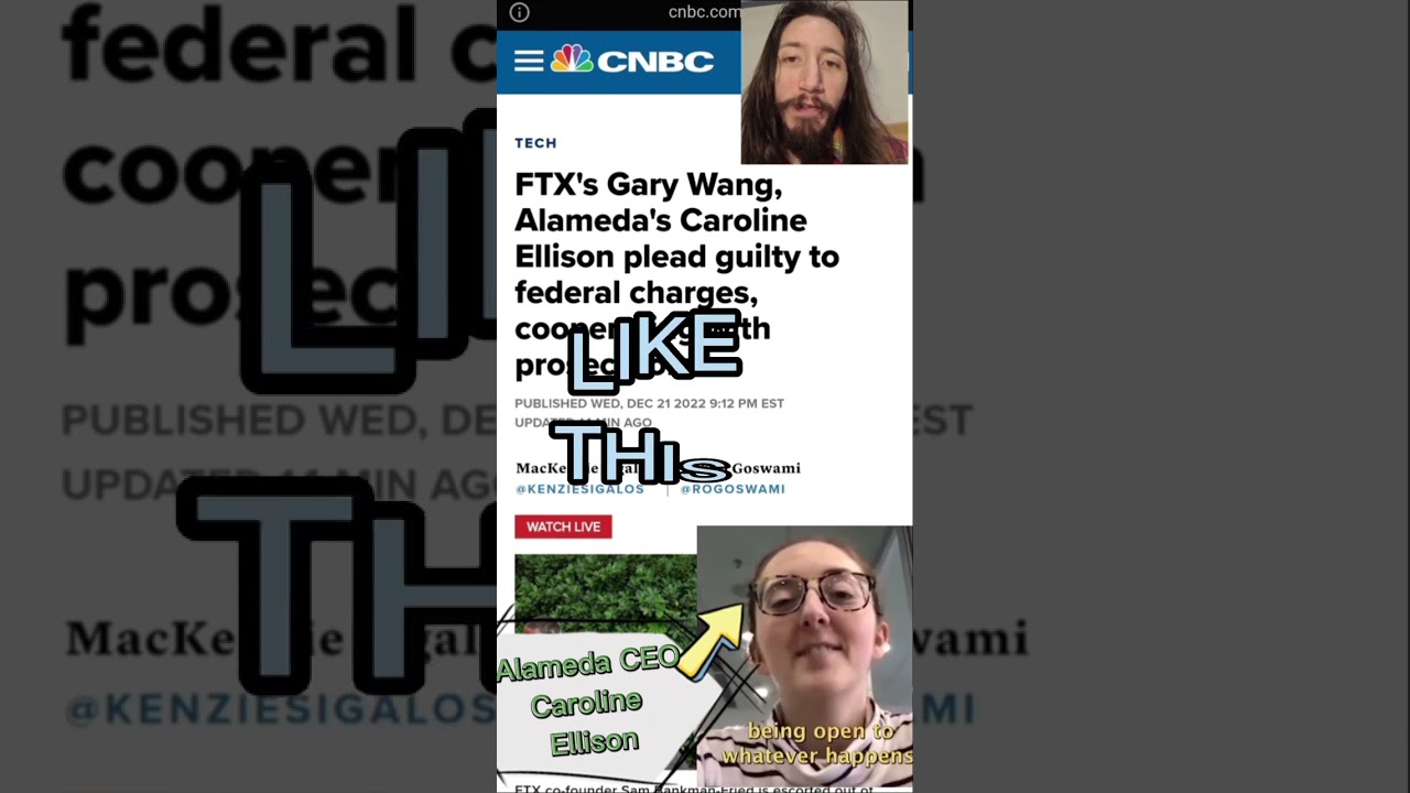FTX GUILTY PLEA from Caroline Ellison and Gary Wang