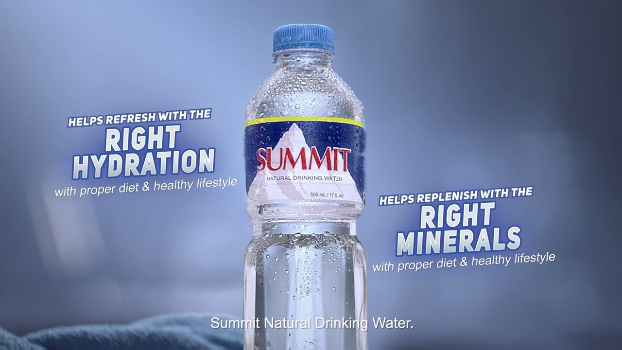 Choose the right hydration & the right minerals found in Summit Natural Drinking Water