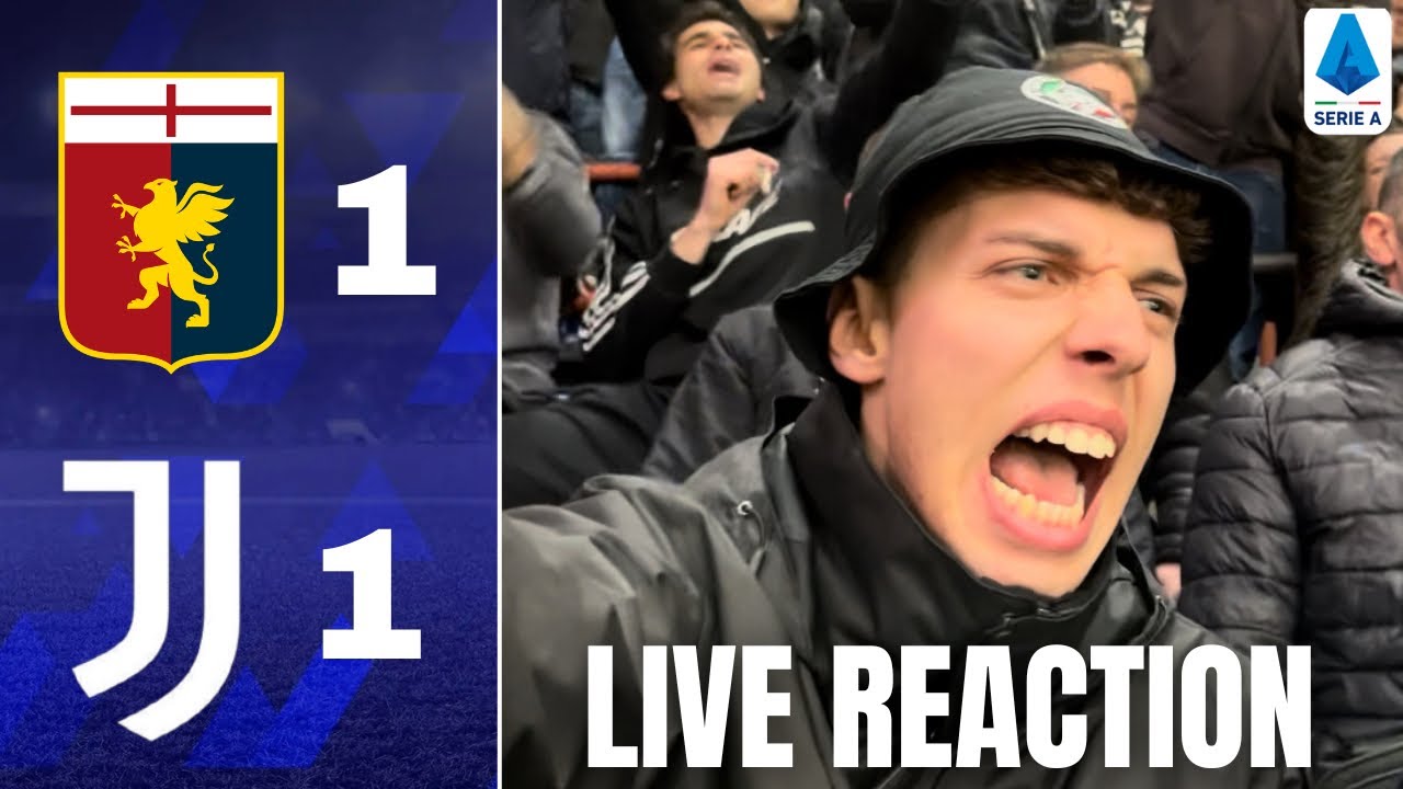 🤬 LIVE REACTION HORROR DAL SETTORE OSPITI DEL FERRARIS || GENOA JUVENTUS 1-1