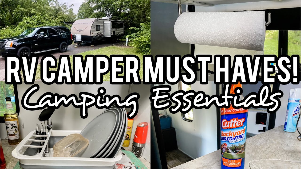 RV CAMPER MUST HAVES | CAMPING ESSENTIALS | CAMPER MUST HAVE GADGETS | MEGA MOM