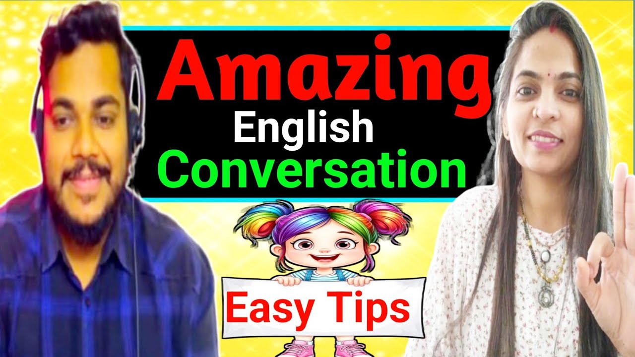 Fluent English Conversation. He Suggests Easy Tips For Learners. He Speaks fluently.