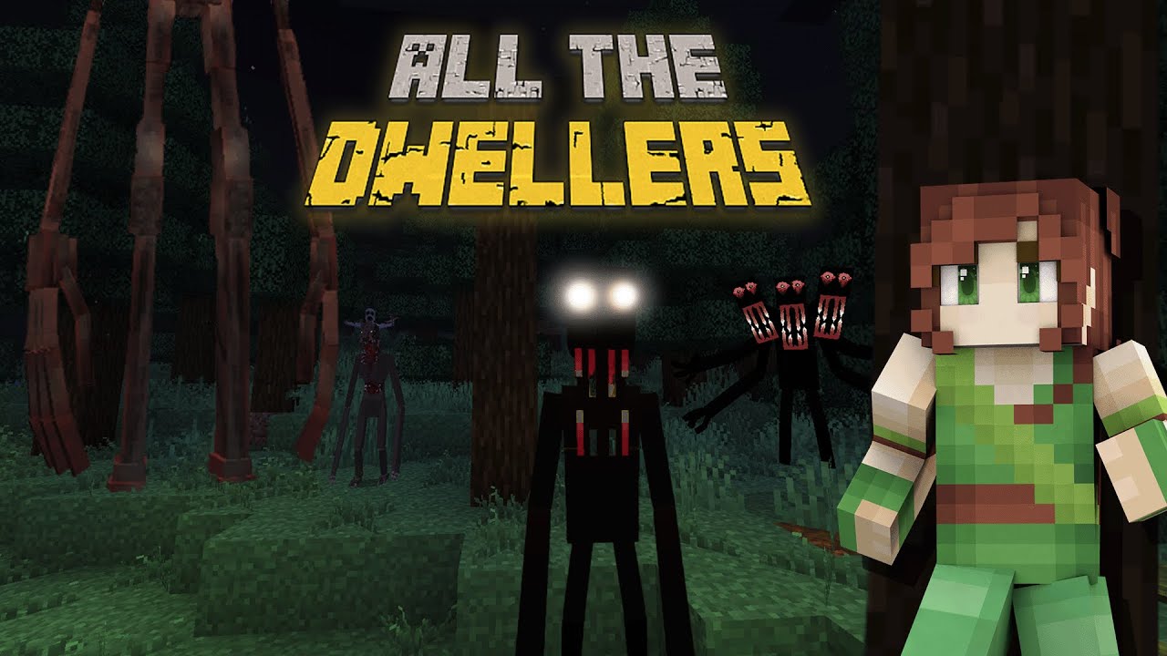 Surviving ALL THE MINCRAFT HORROR DWELLERS in one mod pack | Modded Survival Episode 1